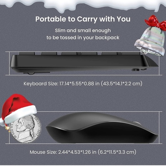 Wireless Keyboard Mouse Combo - Picture 3 of 5